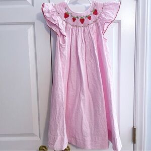 Anavini Smocked Strawberry Dress, size 6
